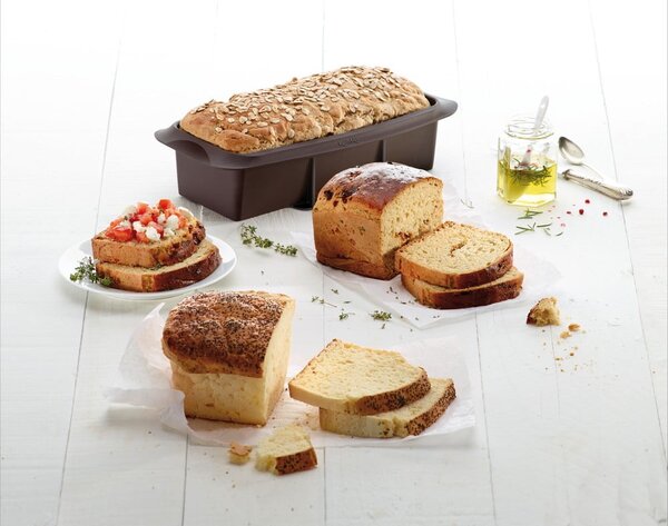 Stampo da forno in silicone adatto per pane 12,5x27,5 cm – Lékué