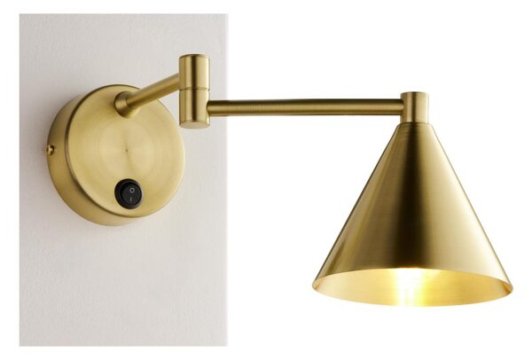 Jupiter 2177 - Lampada da parete MIRO 1xE27/15W/230V dorata