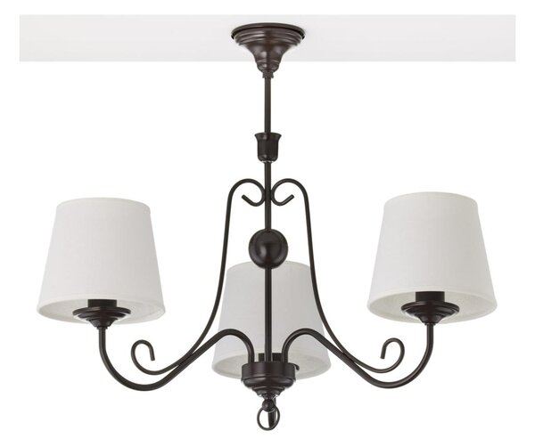 Jupiter 2188 - Lampadario a stelo ARKADA 3xE27/15W/230V nero/bianco