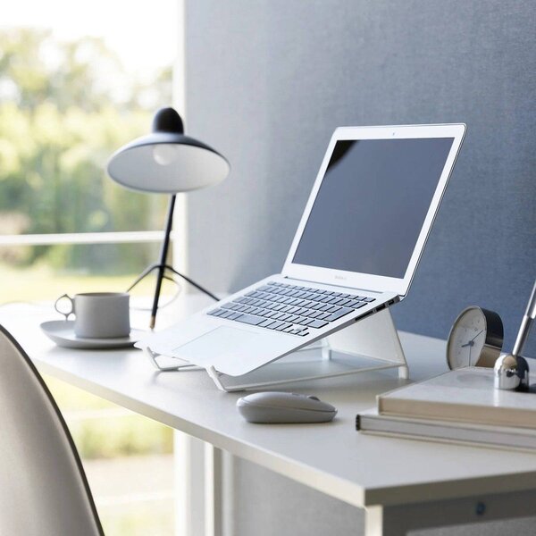 Supporto per laptop bianco in metallo Tower – YAMAZAKI