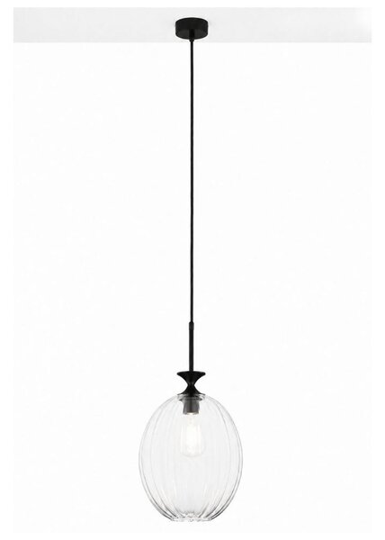 Jupiter 2180 - Lampadario a sospensione con cavo ORIA 1xE27/15W/230V nero