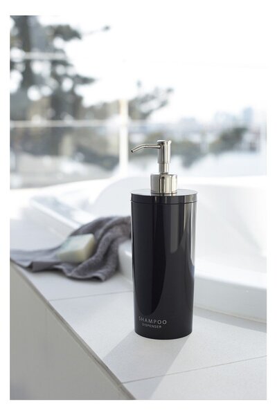 Dispenser per sapone nero in plastica 500 ml Round – YAMAZAKI