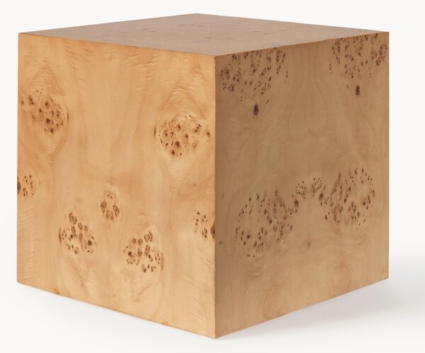 Tavolino in legno di radica Cube
