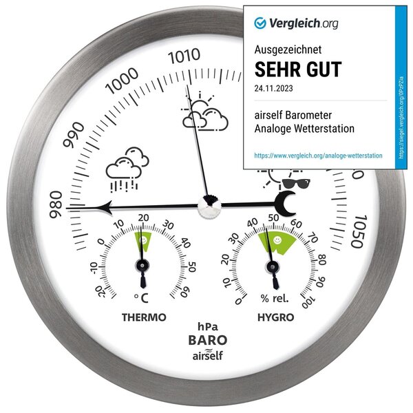 Stazione meteorologica analogica RVS - Barometro, termometro, igrometro