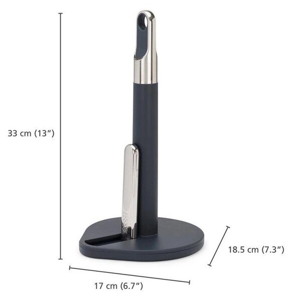 Portarotolo da cucina verticale grigio scuro in plastica Hold – Joseph Joseph