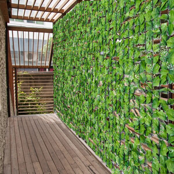 Outsunny Rotolo di Siepe Artificiale per Balcone e Giardino in PE Verde 300x150cm|Aosom