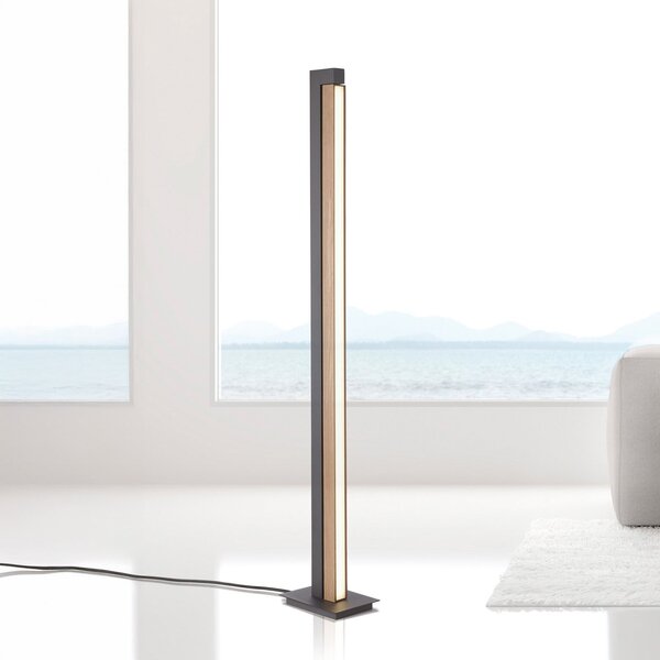 Lampada da terra PURE, PURE Lines Floor, dimmerabile, Legno, Soggiorno, Legno