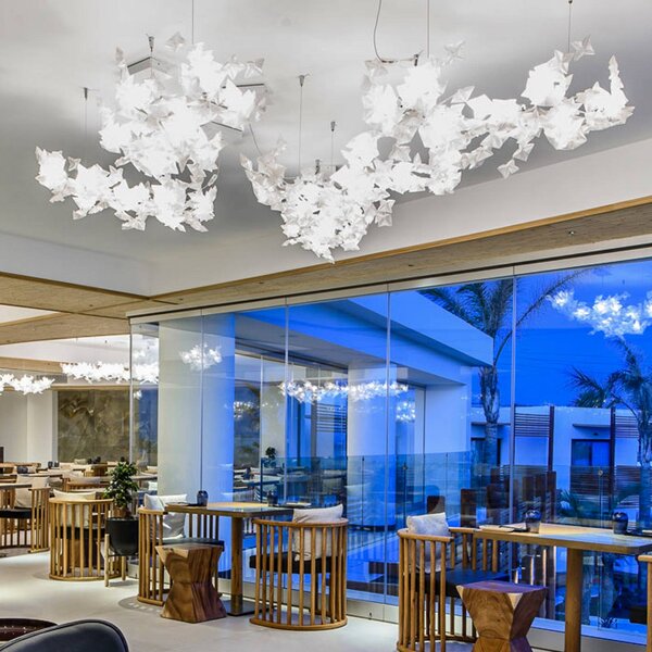 Slamp Lampada a sospensione Hanami Suspension, dimmerabile, Soggiorno / Sala da pranzo, Plastica, Design, Lampada a sospensione
