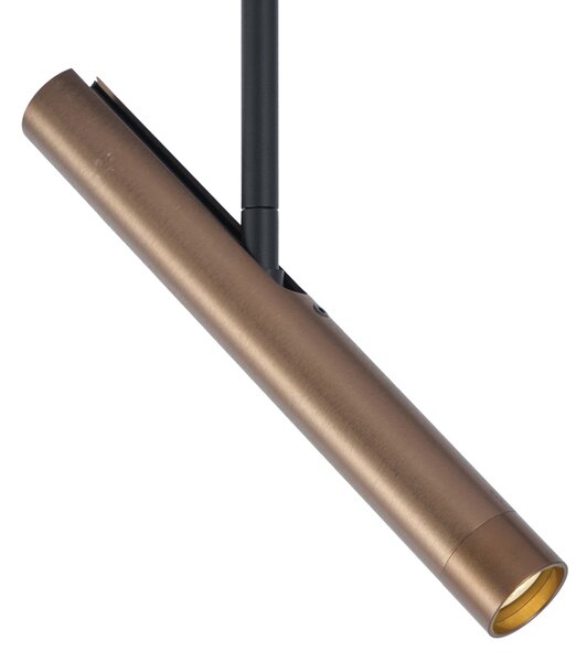 Faretto moderno bronzo scuro per sistema a binario monofase - Slimline Avery