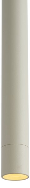 Lampada a sospensione moderna beige con nero per sistema a binario monofase - Iconic Frini