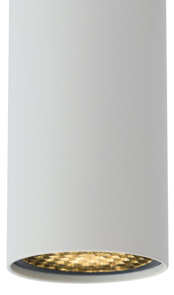 Faretto moderno bianco per sistema a binario monofase GU10 35mm - Slimline Nubee Honey