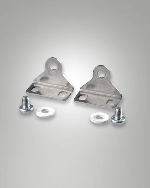 6404-50-014 kit 2 staffe regolabili + viti + rond pertappi piatti