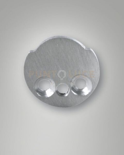 6404-50-004 tappo piatto alluminio anodizzato naturale senza foro