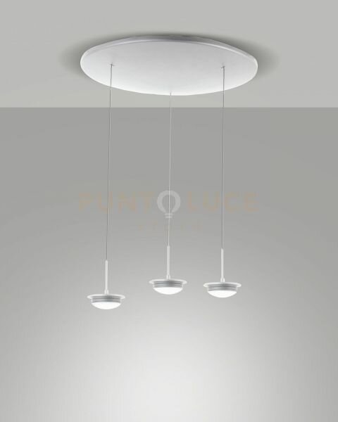 3805-47-102 montatura bianca completa tonda a led cct 2700k - 3000k