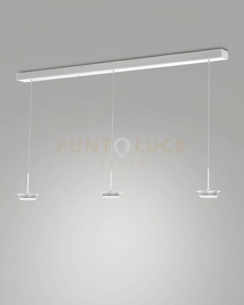 3805-48-102 montatura bianca completa lineare cct 2700k - 3000k - 4