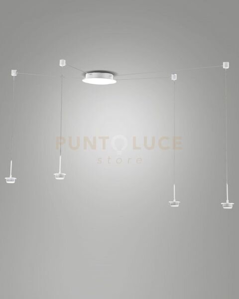 3804-44-102 montatura bianca completa cavo spostabile cct 2700k - 