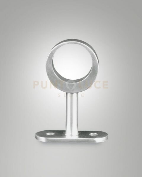 6404-50-019 supporto ottone cromato opaco per barra ip65 h. 65mm