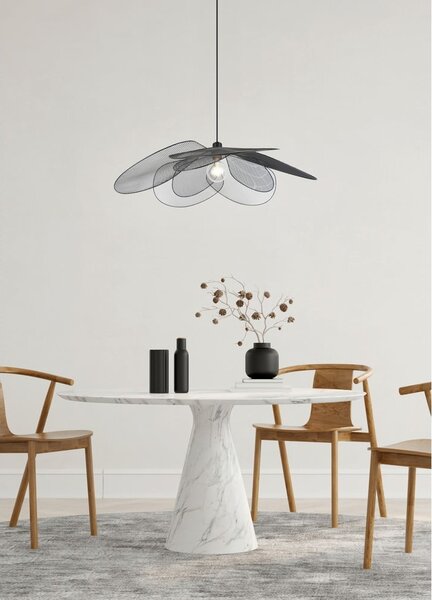 Lampadario nero opaco ø 87 cm Fleure – Reality