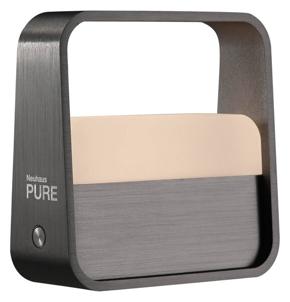 Lampade da tavolo PURE, PURE Go, dimmerabile, Grigio, Soggiorno, Alluminio, Moderno