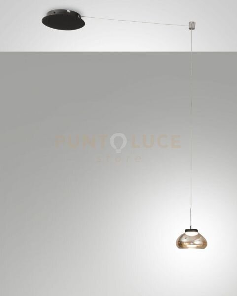 Arabella sospensione ambra 1 luce a led 3000k - 8w - 750 lm, sposta