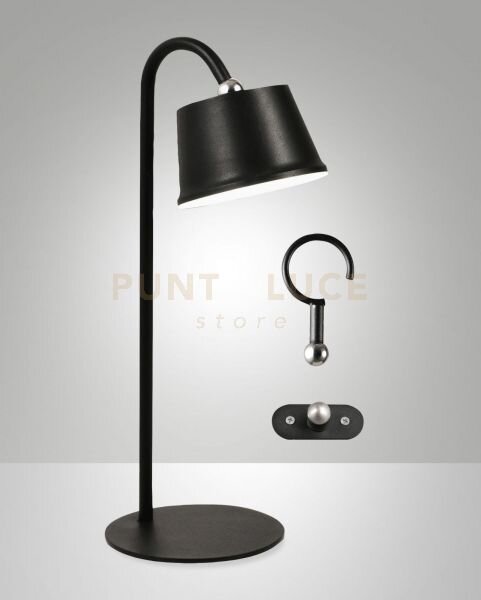 Armanda kit completo illuminatore nero a led 3w 3000k 320lm dimmer
