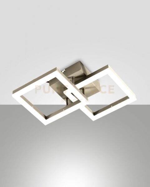 Bard applique oro opaco 2 luci a led 3000k - 21w - 2160 lm dimmerabile