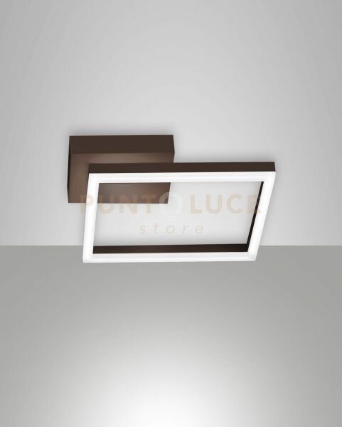 Bard applique corten 1 luce a led 3000k - 22w - 2160 lm dimmerabile