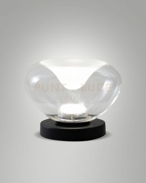 Brena lampada da tavolo trasparente in vetro a led cct 2700k - 300