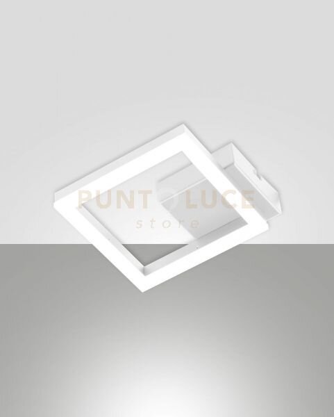 Bard applique bianca 1 luce 3000k - 11w - 1080 lm, 17cm dimmerabile