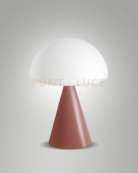Blip lampada da tavolo rosso mattone a led cct 2700k - 3000k - 4000