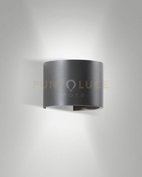 Cody applique d esterno doppia emissione a led 12w 3000k 1448lm gri