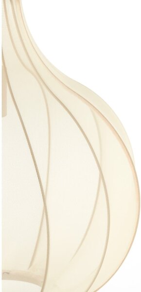 Lampadario beige con paralume in tessuto ø 39 cm Elati - Light & Living