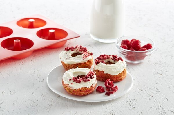 Stampo da forno in silicone adatto per donut 17,5x30,5 cm – Lékué