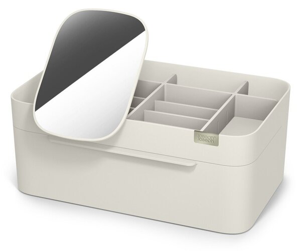 Organizer da bagno beige in plastica per cosmetici Viva – Joseph Joseph