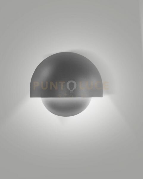 Ector applique da esterno a led 10w 3000k 990lm grigio scuro ip65
