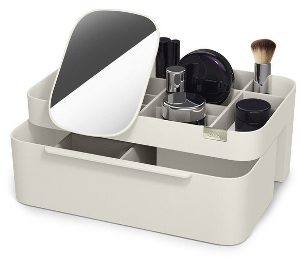 Organizer da bagno beige in plastica per cosmetici Viva – Joseph Joseph
