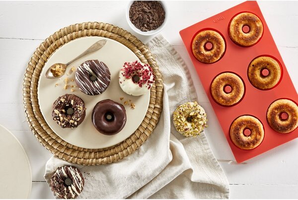 Stampo da forno in silicone adatto per donut 17,5x30,5 cm – Lékué