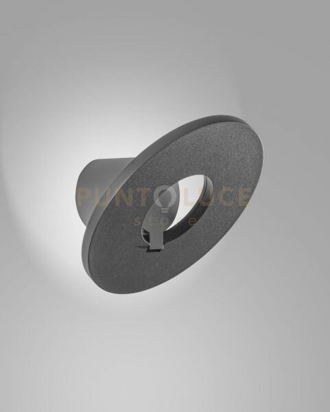 Elite applique grigio scuro a led 10w 3000k 1309lm per estero ip54 
