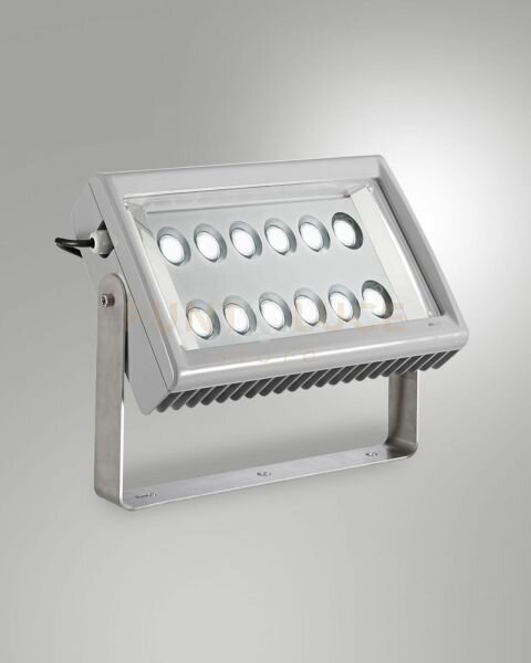 Egeo proiettore grigio ral 7040 a led 105w 4000k 12650lm asimmetric