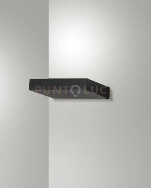 Guia applique nera l.16,9cm a led 3000k - 18w - 2546 lm ip20