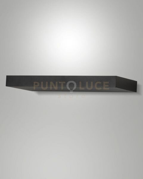 Guia applique nera l.32cm a led 3000k - 36w - 5092 lm ip20