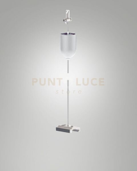 Kit sospensione l.150cm bianco in acciaio x binario track 3 fasi+dali