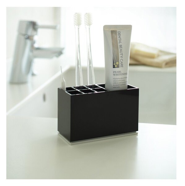 Portaspazzolino verticale nero in plastica Mist – YAMAZAKI