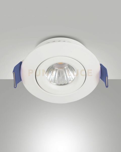 Macas faretto da incasso a led 4w 3000k 360lm bianco on/off d.5,3cm