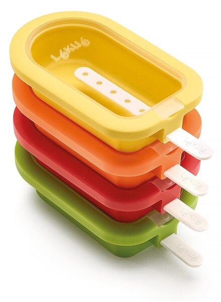 Set di stampi per ghiaccioli in silicone 4 pz – Lékué