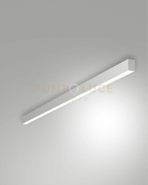 Millet plafoniera alluminio a led 3000k 3380lm 23w opale on/off ip4