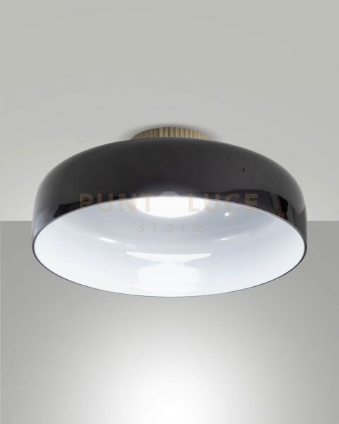 Lunar plafoniera nera 1 luce a led cct 2700k - 3000k - 4000k- 26w -
