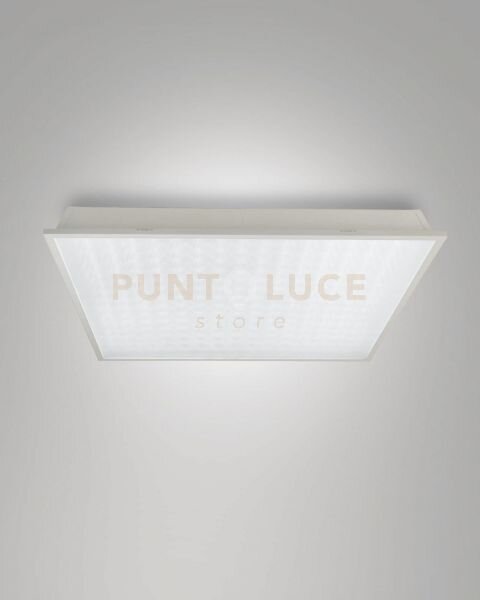 Manet plafoniera incasso 60cmx60cm ww prismatic cri90 on/off 3000k 