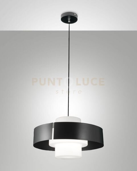 Loto lampadario a sospensione antracite 1 luce attacco e27 in meta