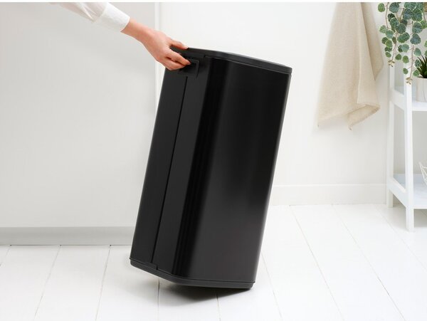 Cestino per la spazzatura nero opaco in acciaio touch 30 l Bo Touch – Brabantia